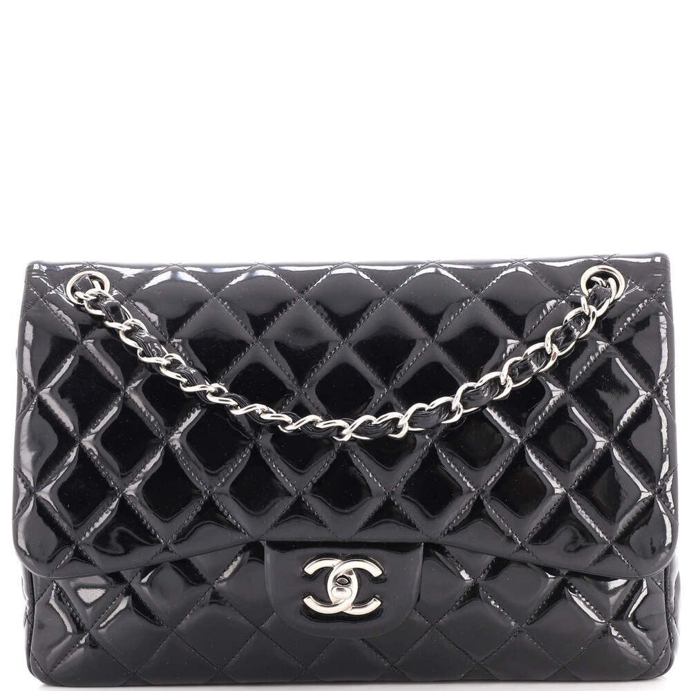 Chanel Jumbo Classic Double Flap Bag Quilted Patent